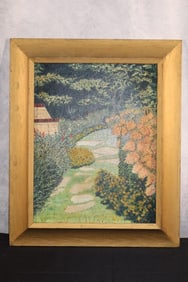 Decorative Landscape Oil Painting signed G.bonham