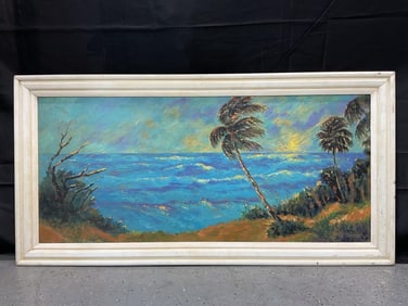 Highwaymen style Oil on Board Painting
