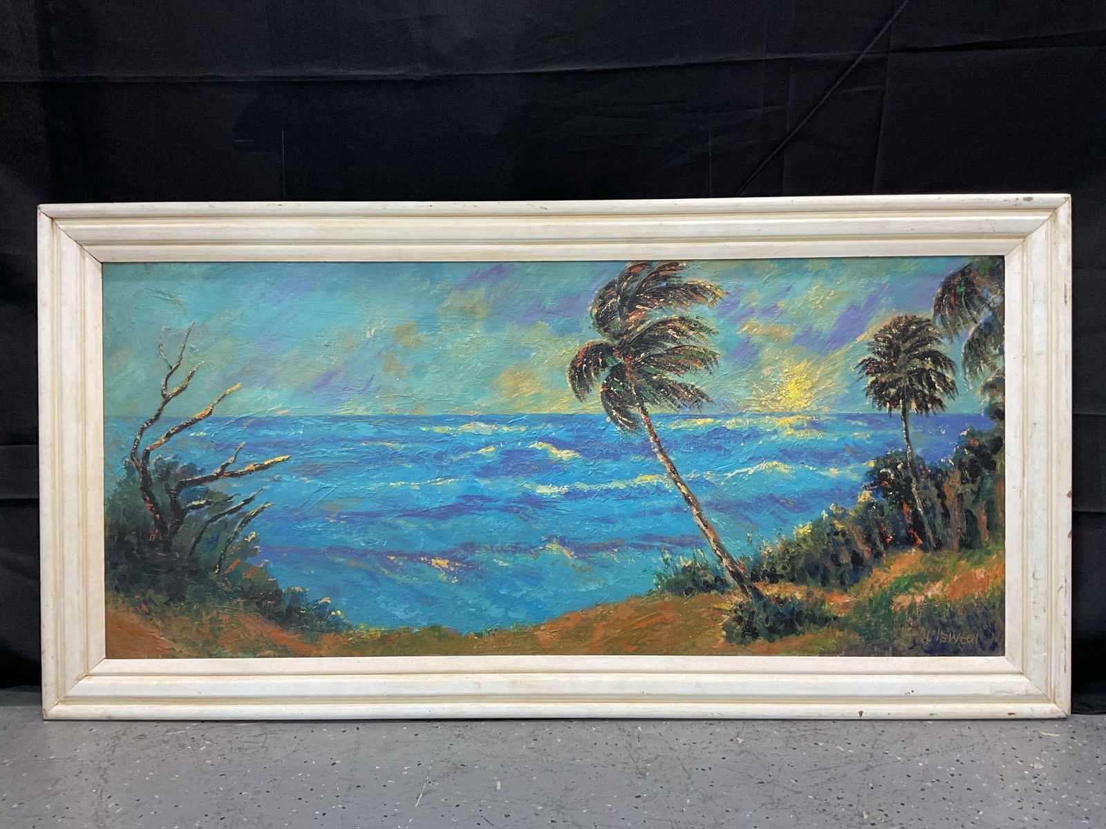 Highwaymen style Oil on Board Painting (1 of 3)