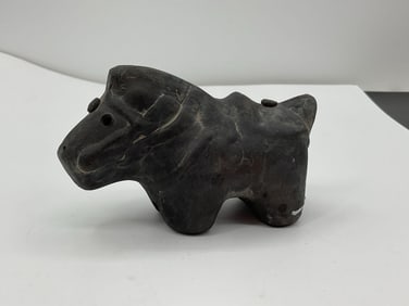 Carved Stone Figurine of a Bull or Animal