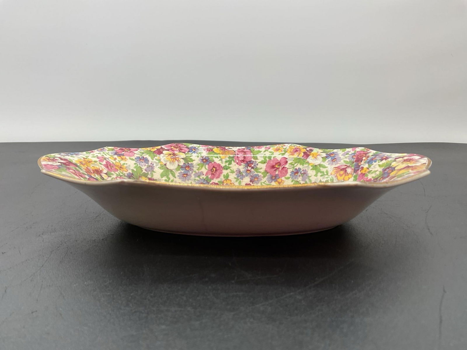 Vintage Chintz Floral Porcelain Bowl - James Kent Limited Longton (1 of 3)
