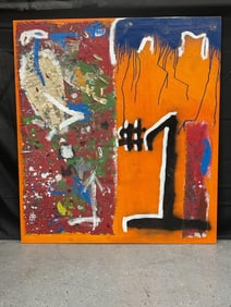 "Orange is #1" by Ernest Rosemberg (American, b.1975) Mixed Media