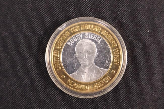 Bugsy Siegal Flamingo Hilton $10 Coin (1 of 2)
