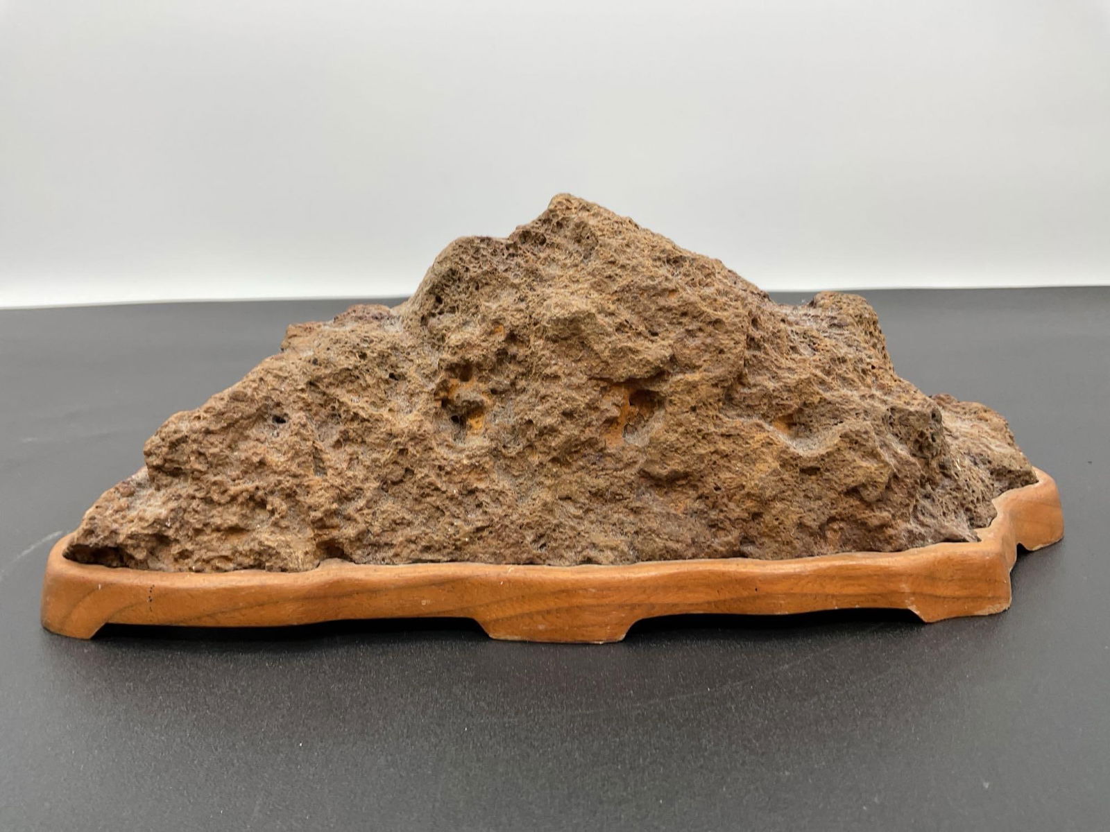 Suiseki Scholar's Stones on Carved Wood Bases (1 of 7)