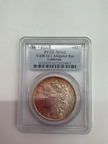 1878 Morgan Silver Dollar 8TF VAM 14.1 Alligator Eye MS62