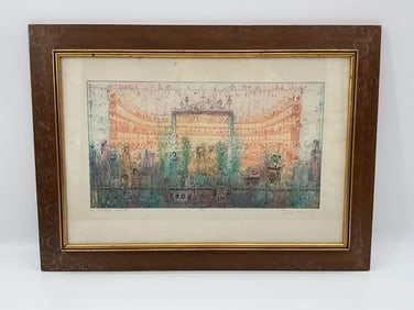 The Amphitheater, Arnold Gross, Signed