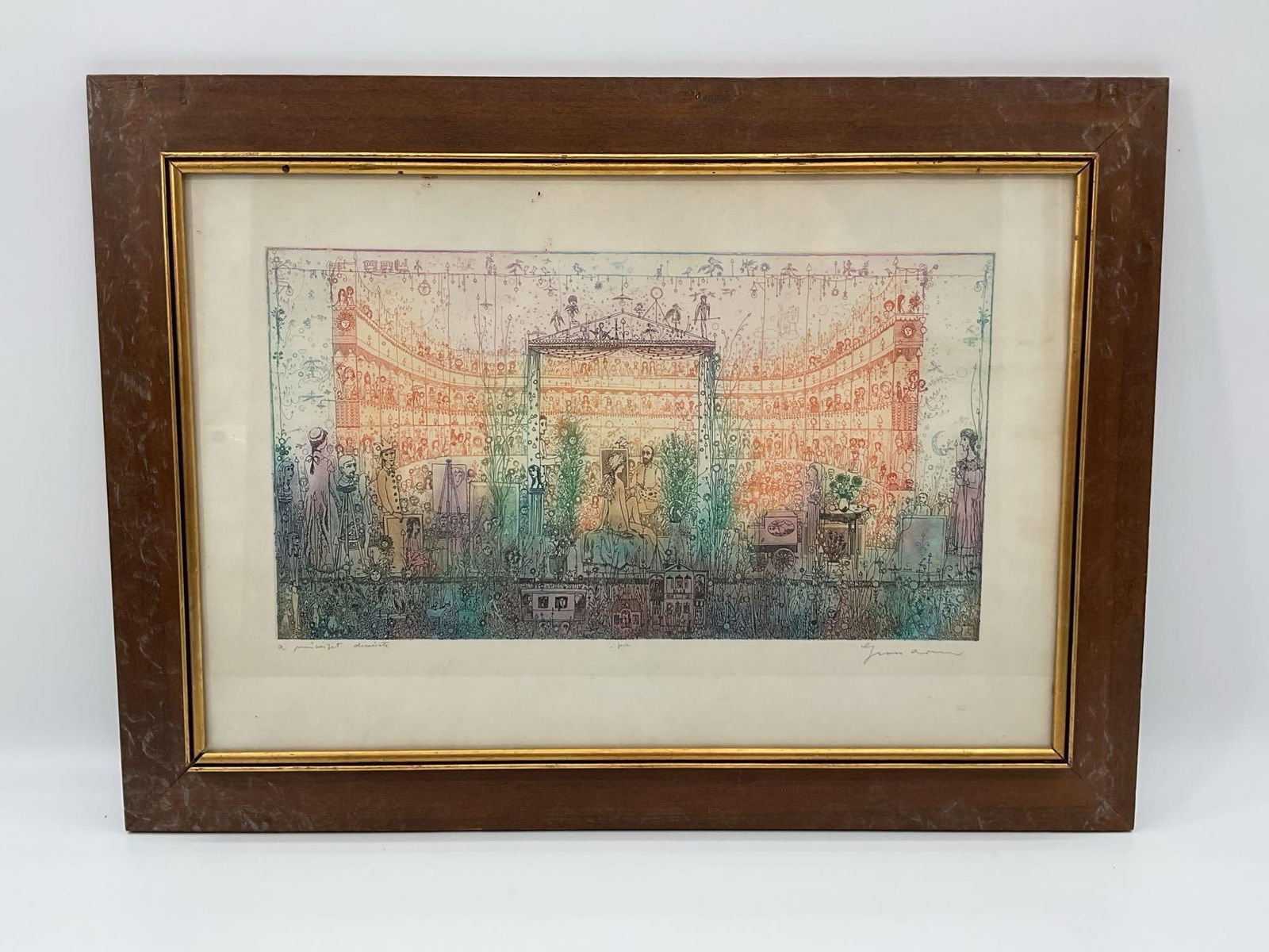 The Amphitheater, Arnold Gross, Signed (1 of 5)