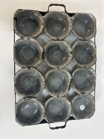 12 Cup Antique Graniteware Framed Muffin Pan Mottled Gray - Box 1 - Photo 4