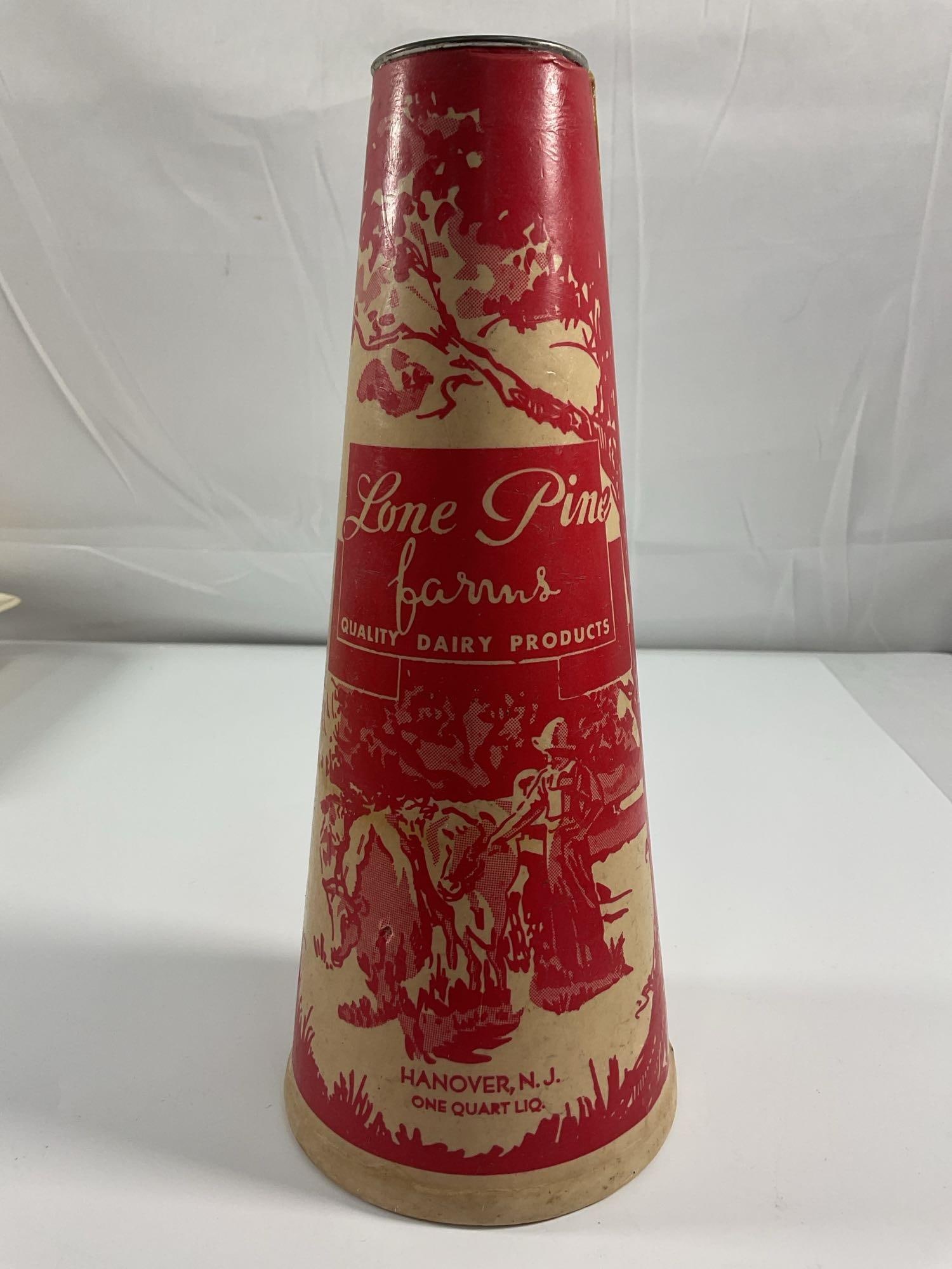 Vintage Lone Pine Farms Dairy Cone Container - Box 5 - Photo 13 (1 of 3)