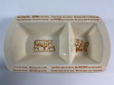 Vintage advertising Child’s Divided dish - Weetabix  - 1930's  - Box 12