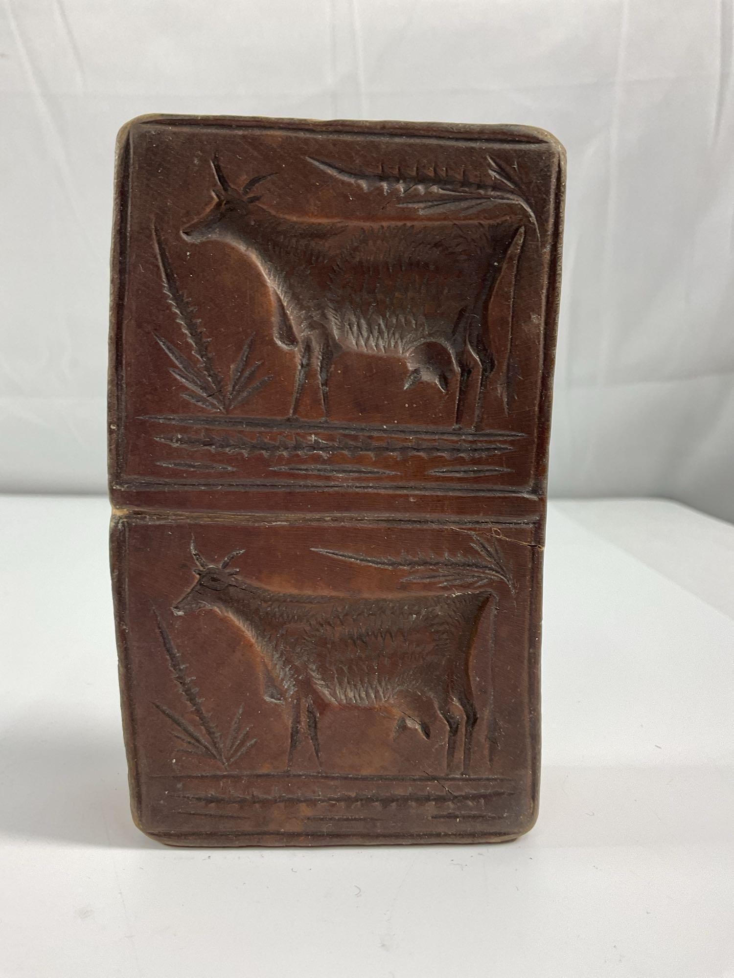 Vintage Cow Double Butter Mold -W/ Sleeve Box 12 (1 of 6)