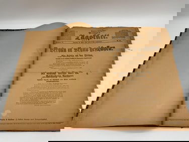 Bound Volume of Prager Tagblatt Newspaper – March 25, 1916