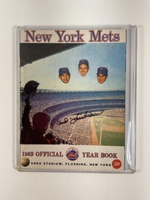1969 New York Mets Official Yearbook -Signed  Bud Harrelson Box 16 - Box 17