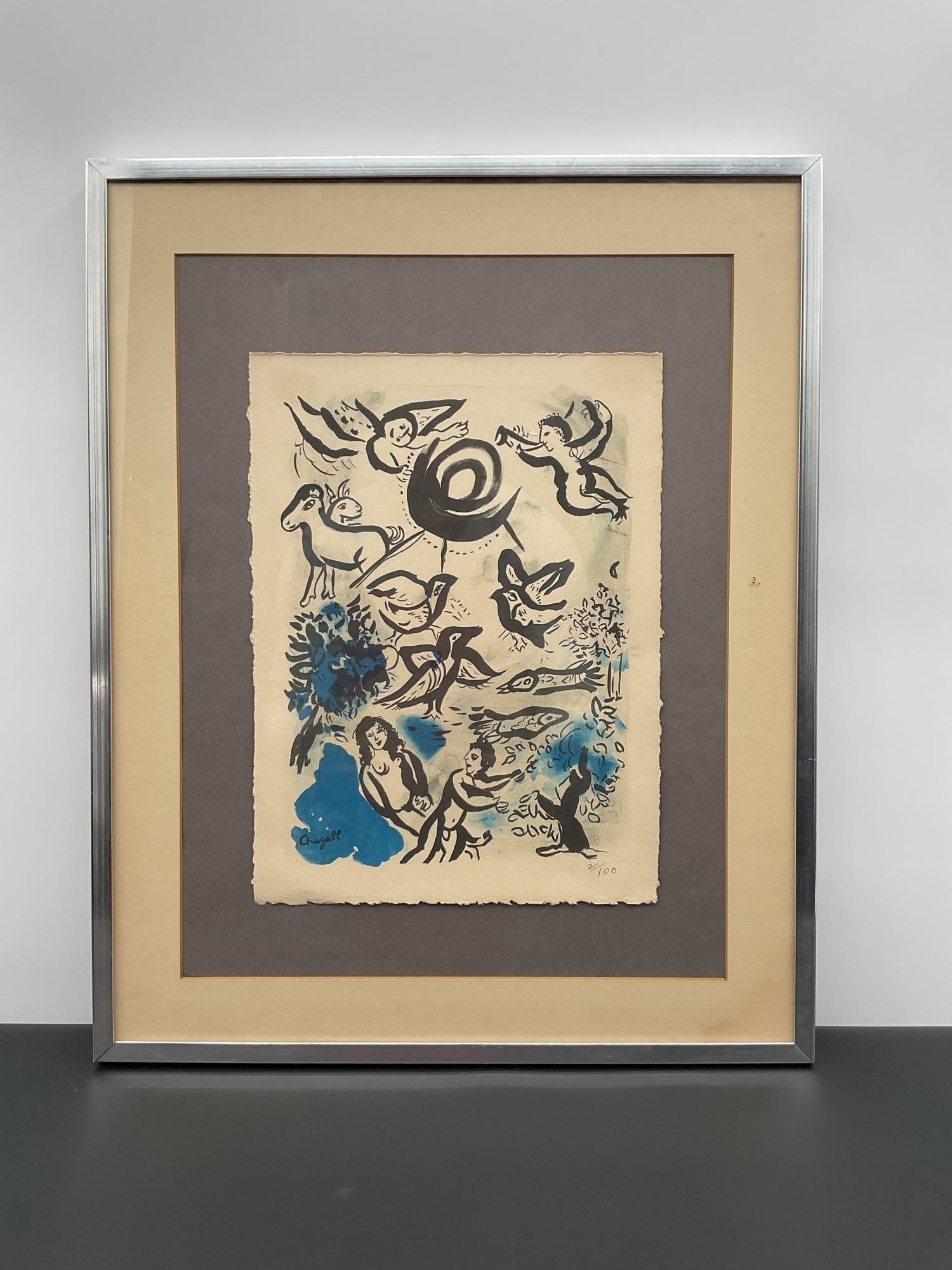 Creation by Marc Chagall Limited Edition Lithograph (1 of 4)