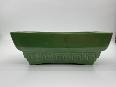 Vintage Green Art Deco Planter