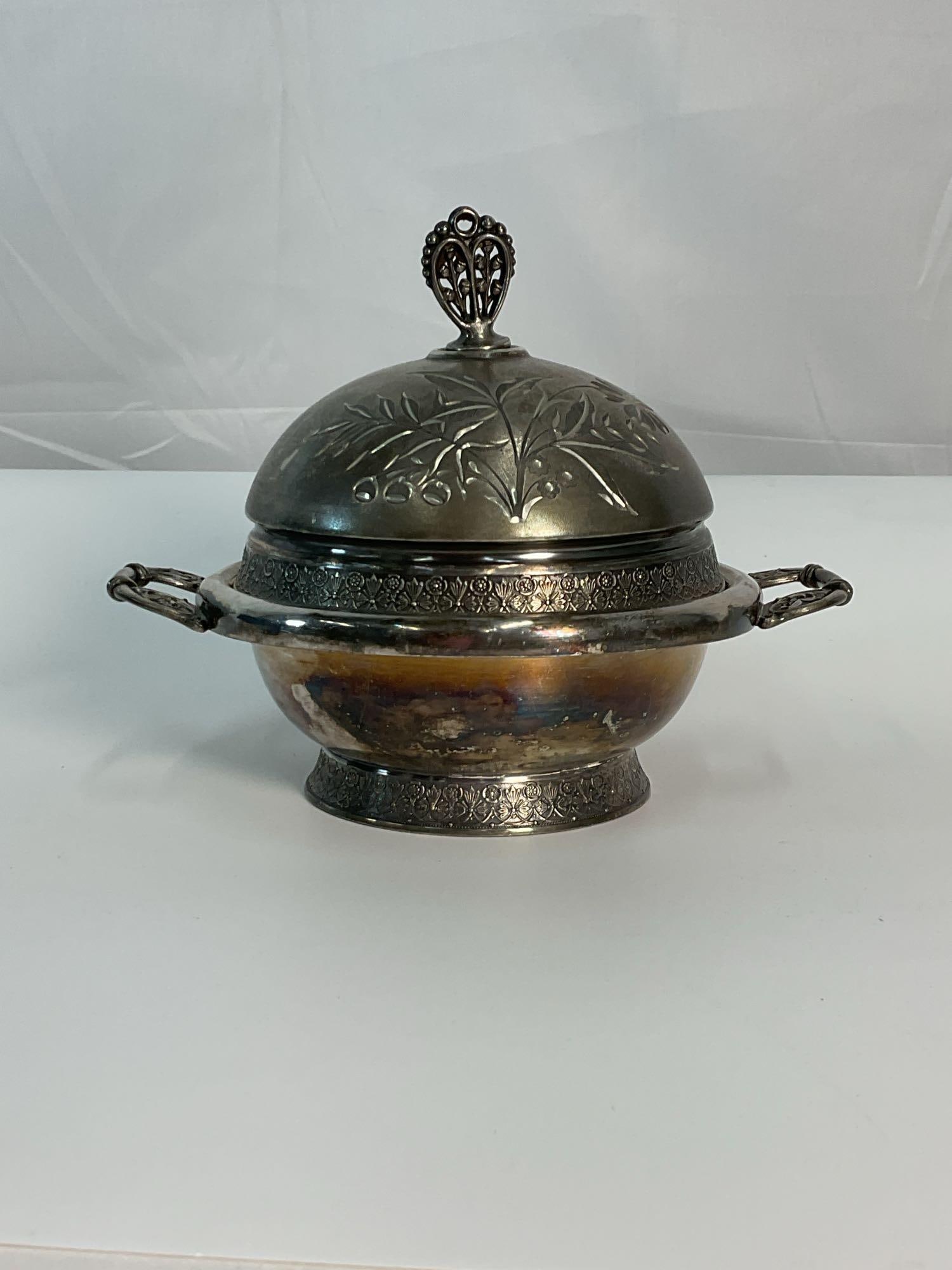 Pairpoint Silver Plated Butter Dish (1 of 4)