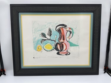 "NATURE MORTE AU PICHET ROSE" by Pablo Picasso Lithograph