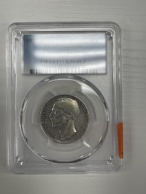 PCGS 10 Lira 1927 Italian Silver Coin