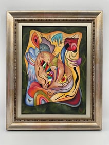 Attributed to Wassily Kandinsky (Russian, 1866-1944) Oil on Canvas