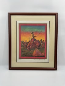 "The Rawhide Ballet" by Buckeye Blake (American, b.1946) Lithograph