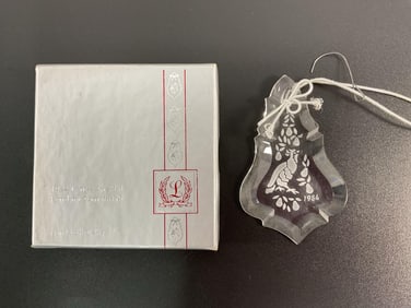 1984 Lenox Crystal Christmas Ornament