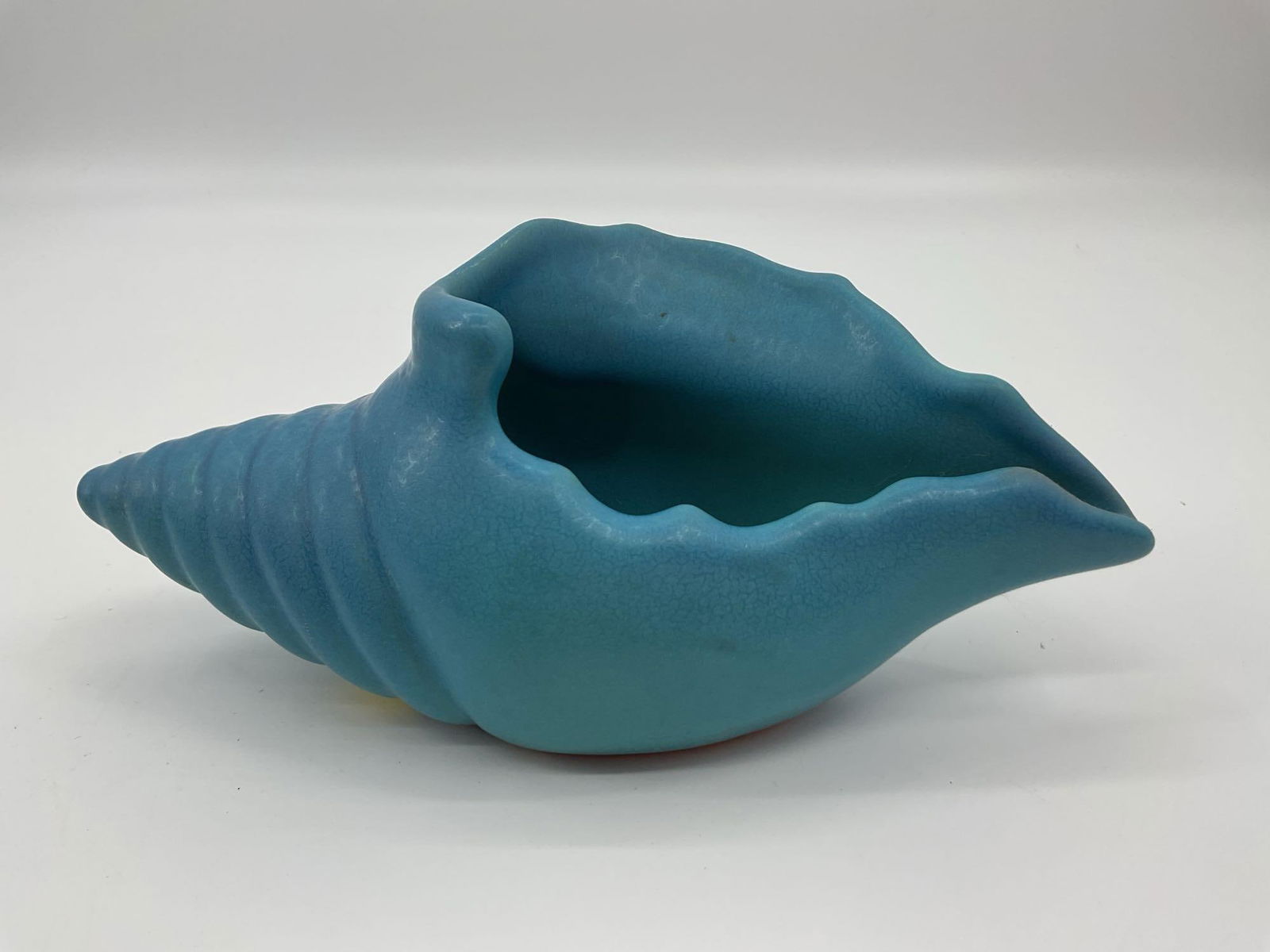 Van Briggle Art Pottery Blue Conch Shell Vase (1 of 4)