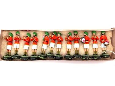 April Cornell Hand-Painted Indian Marching Band Figurines (1992)