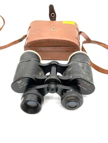 Vintage Crown Binoculars with Case