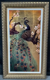 "Peacock" by Patrick Guyton (American, b.1964) Mixed Media