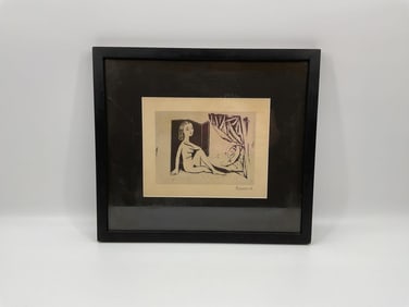 "Les deux femmes nues" by Pablo Picasso (Spain,1881-1973) Lithograph