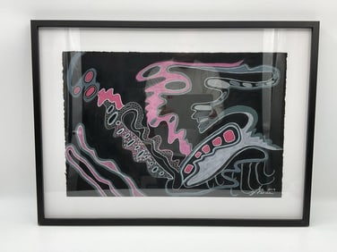 "Scribble Snakes" by Gloria Pierce(American, b.1944) Pastel