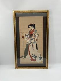 Japanese Geisha with Incense