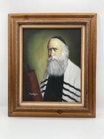 Rabbi Painting, David Pelbem