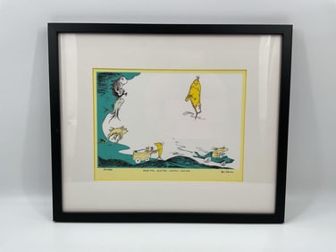 Dr. Seuss Limited Edition Print : Black Fish     Blue Fish    Old Fish   New Fish
