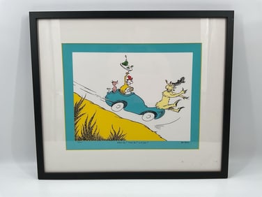 Dr. Seuss Limited Edition Print: Would You? Could You? In a Car?