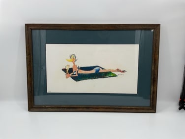 Dr. Seuss:  (Theodore Geisel) Sunbathing Bird