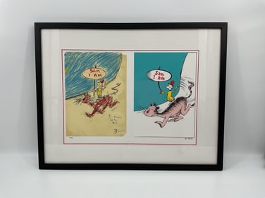 Dr. Seuss  (Theodore Geisel) Limited Edition Print:  Sam I Am