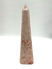 Tall Pink Stone Obelisk