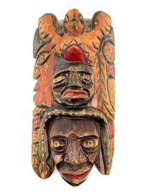 Painted Tribal Warrior Mask