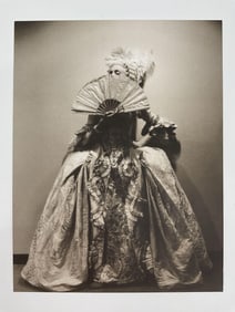 Madonna in Baroque Costume with Fan , Photograph by Herb Ritts