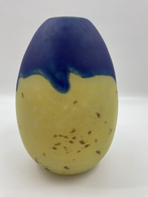 Signed Art Glass Vase by Schneider