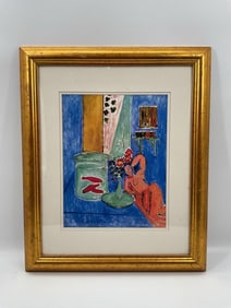 Poissons Rouge et Sculpture by Henri Matisse (after) Lithograph