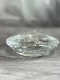 Lalique Crystal Ashtray Tete de Lion