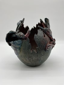 Paul Fleming Original Handcrafted Ceramic Organic Vessel