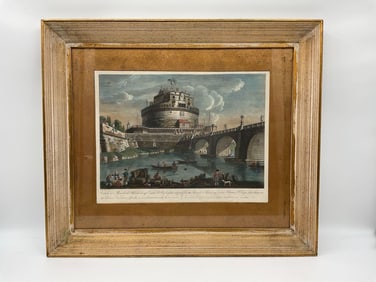 View of Castel Sant Angelo and the Bridge of Angels, Rome -