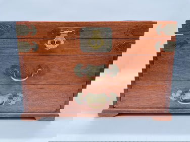 Vintage  Wooden Flatware Box with Noritake Stainless Utensils