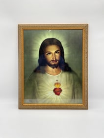 Framed Sacred Heart of Jesus Print