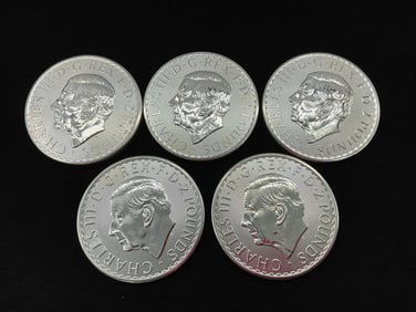 2023 British Silver Britannia £2 Coins Featuring King Charles III