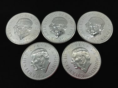 2023 British Silver Britannia £2 Coins Featuring King Charles III