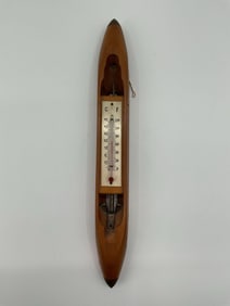 Vintage Weaving Shuttle Thermometer